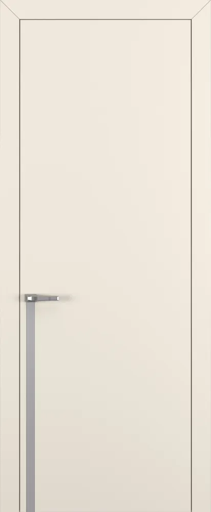 Двери в интерьере - Дверь Z K21 полипропилен крем, молдинг серебро, глухая