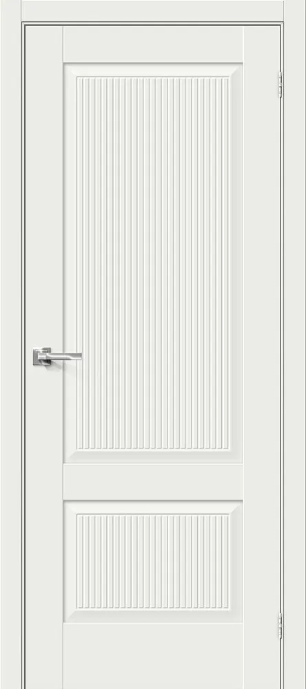 Двери в интерьере - Дверь Прима-12.Ф7 эмалит white matt, глухая