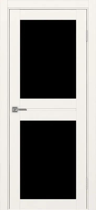 Двери в интерьере - Дверь Эко 520.212 бежевый, lacobel черный