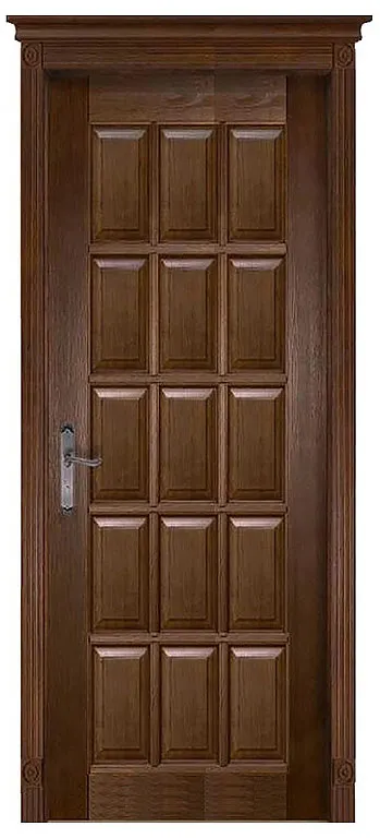 Двери в интерьере - Дверь ДР массив дуба Грация античный орех, глухая