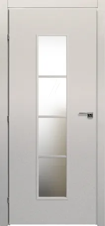 Дверь Краснодеревщик 5066 белая, стекло матовое