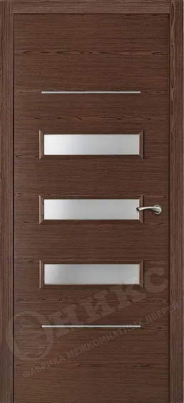 Двери в интерьере - Дверь Оникс Трио орех тангентальный, сатинат