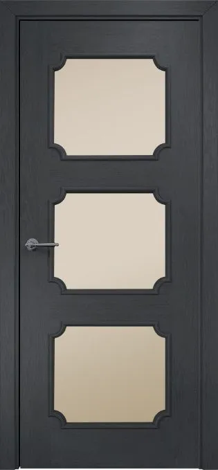 Двери в интерьере - Дверь Оникс Валенсия дуб графит, сатинат бронза