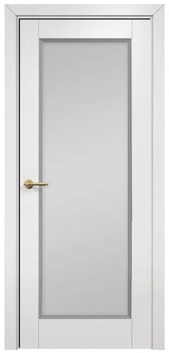 Двери в интерьере - Дверь Оникс Тоскана 1 эмаль белая/RAL 7040, сатинат белый