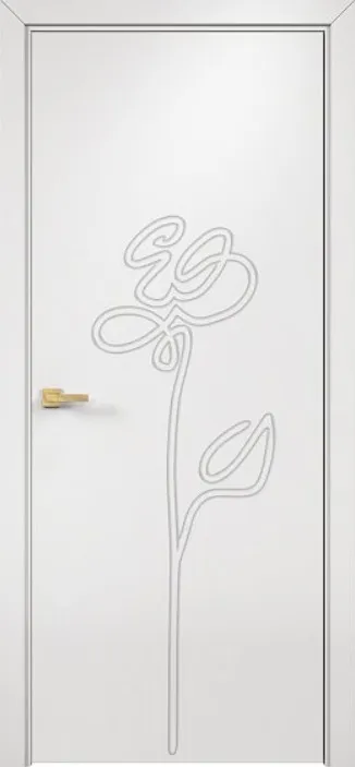 Двери в интерьере - Дверь Оникс Концепт №16 эмаль белая, глухая