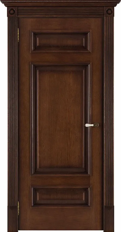 Двери в интерьере - Дверь Porte Vista Рим шпон красный коньяк, глухая