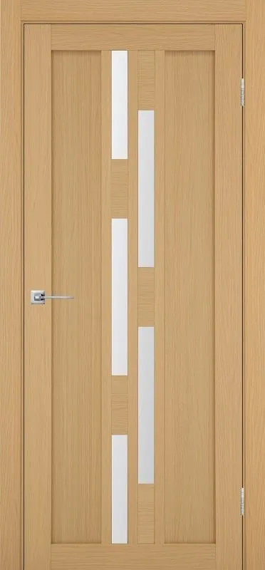 Двери в интерьере - Дверь Эко 551.121 ясень темный, lacobel белый