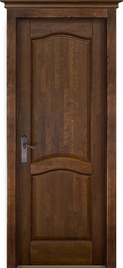 Двери в интерьере - Дверь ОКА массив ольхи Лео античный орех, глухая