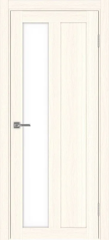 Двери в интерьере - Дверь Эко 521.21 ясень светлый, lacobel белый
