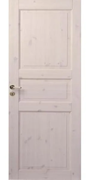 Двери в интерьере - Дверь финская с четвертью Traditon 51, массив сосны, глухая, белый лак