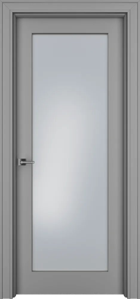 Двери в интерьере - Дверь Пспс эмаль серая, сатинат