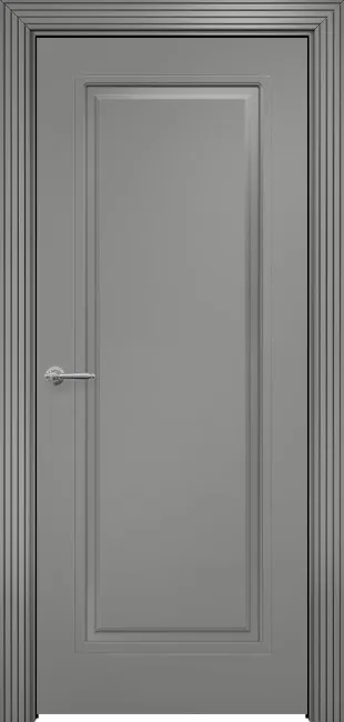 Двери в интерьере - Дверь Оникс Турин фрезерованная № 2 эмаль RAL 7036, глухая