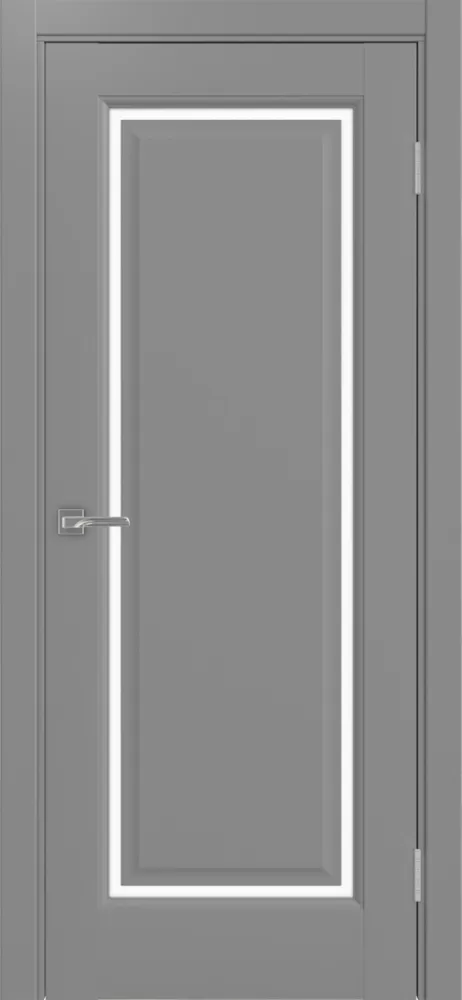 Двери в интерьере - Дверь Эко Neo 601С.21 серый, lacobel белый