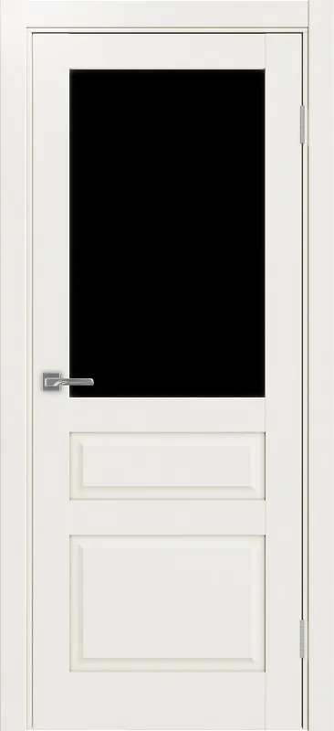 Двери в интерьере - Дверь Эко 631.211 ОФ3 бежевый, lacobel черный