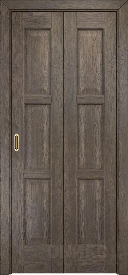 Двери в интерьере - Дверь-книжка Оникс Квадро дуб античный, глухая