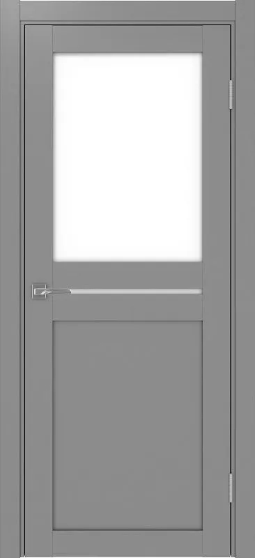 Двери в интерьере - Дверь Эко 520.221 серый, lacobel белый