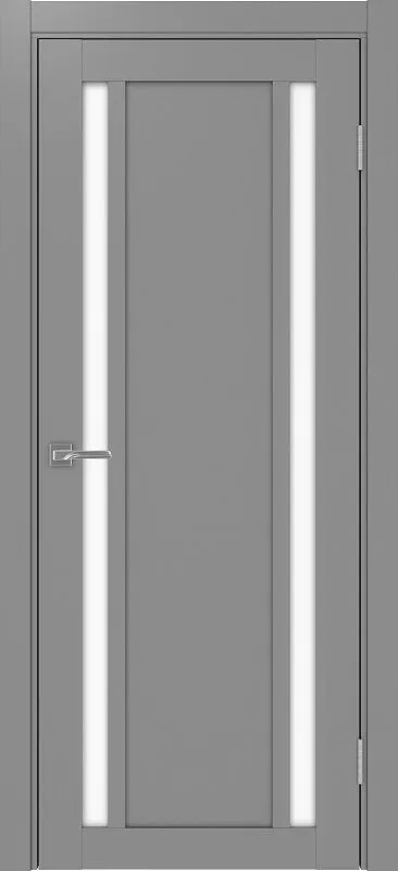 Двери в интерьере - Дверь Эко 522.212 серый, lacobel белый