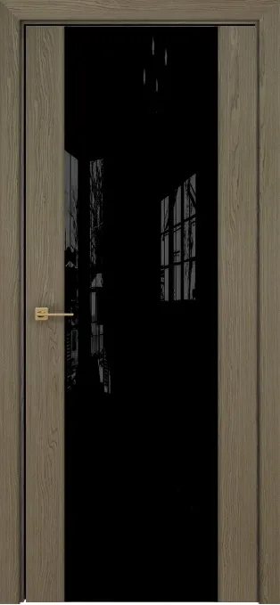 Двери в интерьере - Дверь Оникс Престиж дуб кофейный, триплекс черный