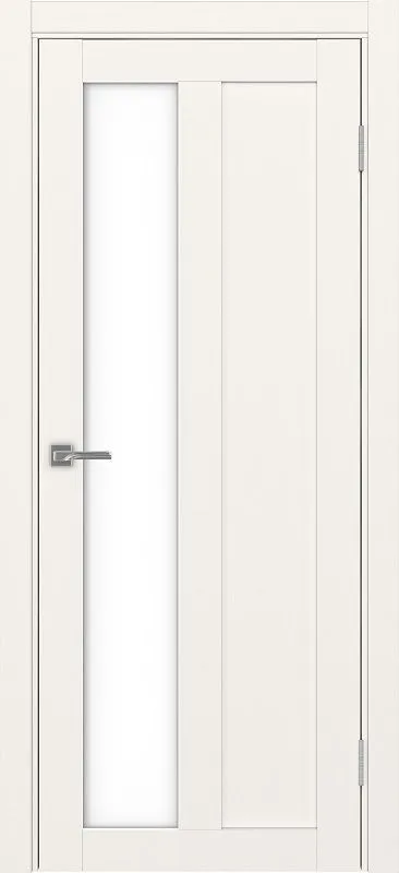 Двери в интерьере - Дверь Эко 521.21 бежевый, lacobel белый