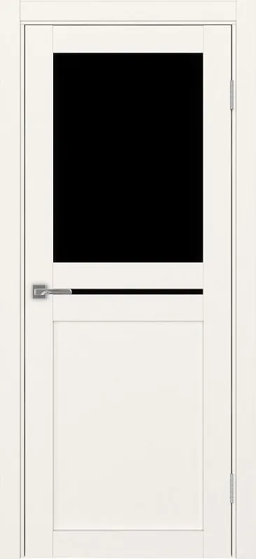 Двери в интерьере - Дверь Эко 520.221 бежевый, lacobel черный