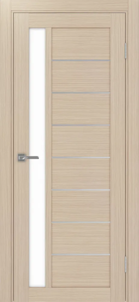 Двери в интерьере - Дверь Эко 554.21 АПП дуб беленый молдинг SC, lacobel белый