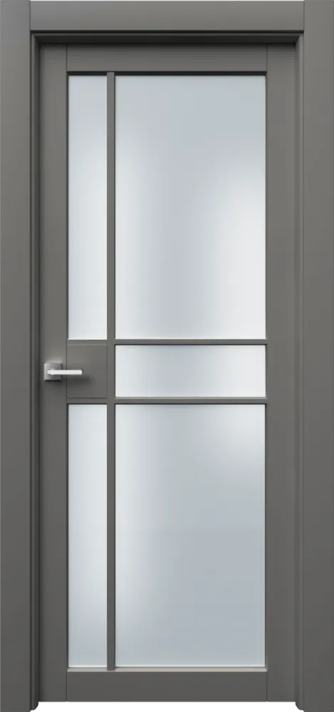 Двери в интерьере - Дверь Ронд2Р5с эмаль серая, сатинат