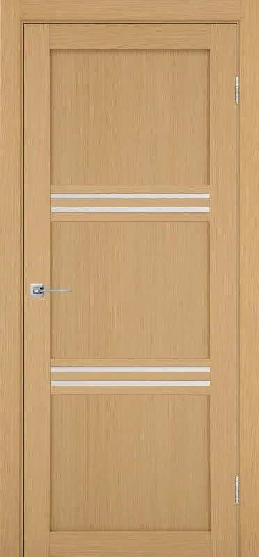 Двери в интерьере - Дверь Эко 553.12 ясень темный, lacobel белый