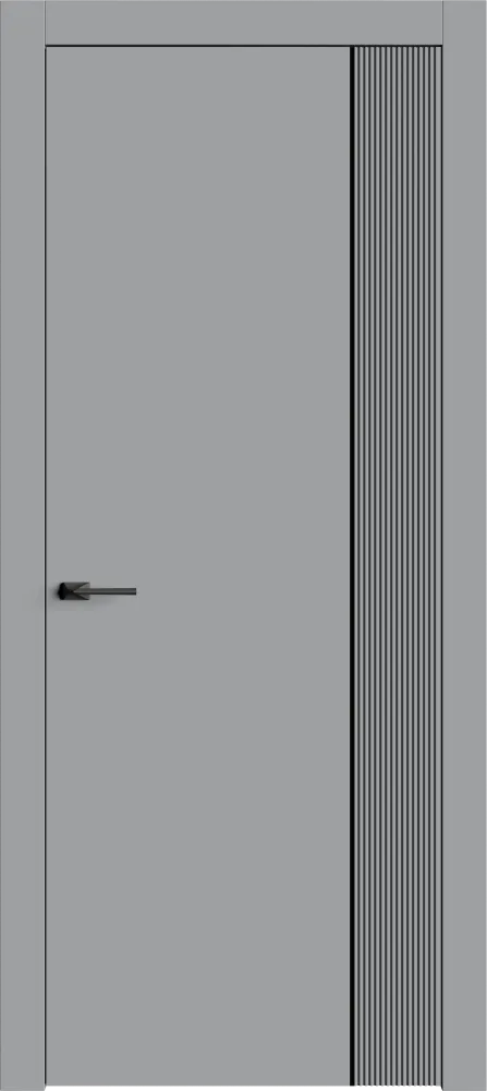 Двери в интерьере - Дверь Лайн6М серая, глухая