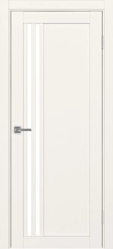 Двери в интерьере - Дверь Эко 555.21 бежевый, lacobel белый