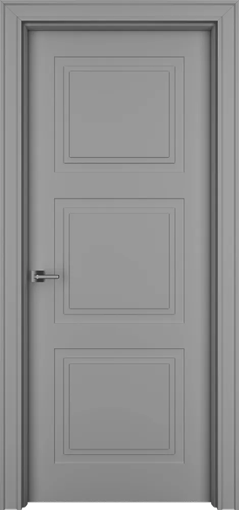 Двери в интерьере - Дверь Псп33 эмаль серая, глухая