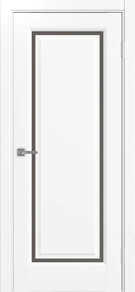 Двери в интерьере - Дверь Эко Neo 601С.21 белый снежный, сатинат бронза