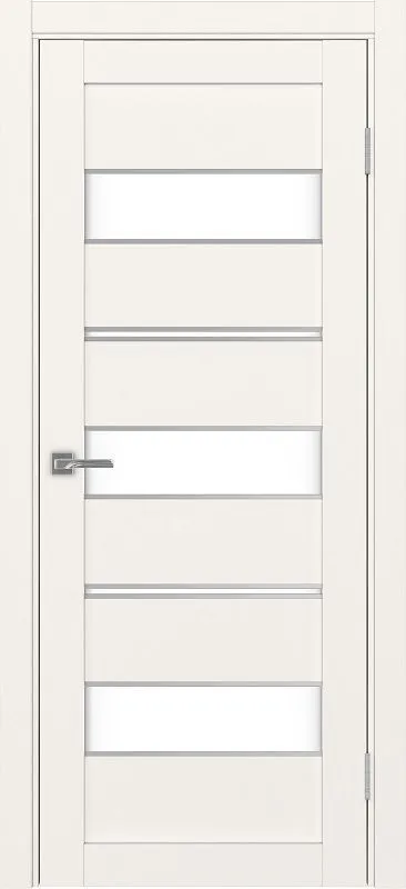 Двери в интерьере - Дверь Эко 526.122 АПП бежевый молдинг SC, lacobel белый