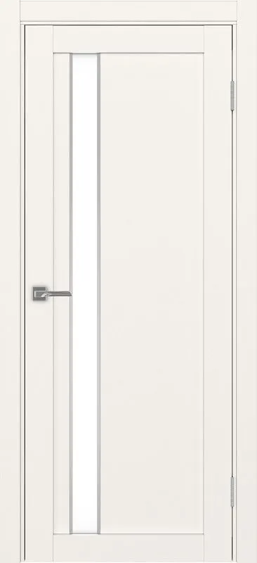 Двери в интерьере - Дверь Эко 528.121 АПП бежевый молдинг SC, lacobel белый