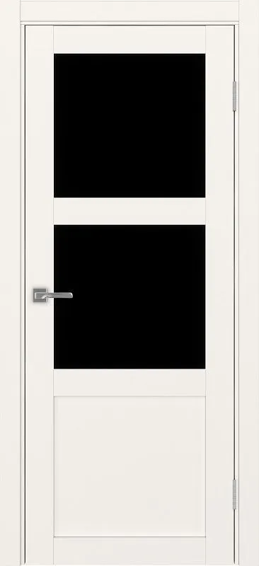 Двери в интерьере - Дверь Эко 530.221 бежевый, lacobel черный