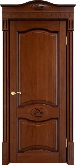 Двери в интерьере - Дверь ПМЦ массив дуба Д3 коньяк с патиной, глухая