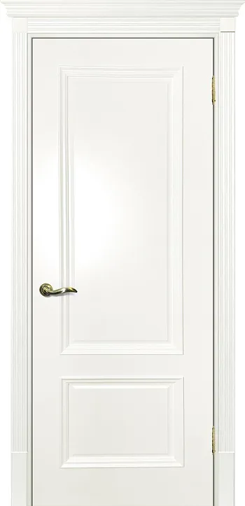 Двери в интерьере - Дверь Текона эмаль Smalta 07 молочный RAL 9010, глухая