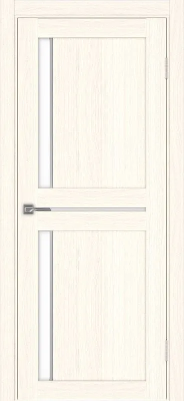 Двери в интерьере - Дверь Эко 523.221 АПП ясень светлый молдинг SC, lacobel белый