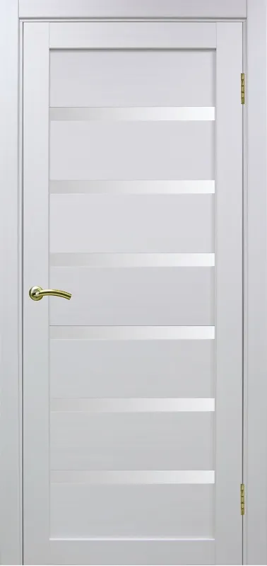 Двери в интерьере - Дверь Эко 507.12 белый лед, lacobel белый
