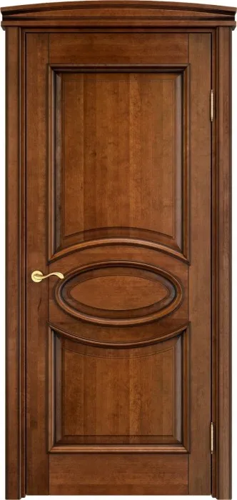 Двери в интерьере - Дверь ПМЦ массив ольхи ОЛ26 коньяк с патиной, глухая