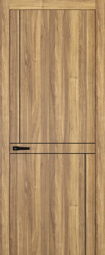 Двери в интерьере - Дверь Z K20 toppan орех грецкий, молдинг черный, глухая