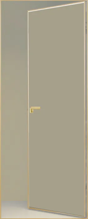 Двери в интерьере - Дверь скрытая ИУ-42 AL gold с 4-х сторон, эмаль серый шелк, revers 2,31 м