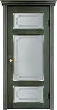 Схожие товары - Дверь Итальянская Легенда массив ольхи ОЛ55 зеленый с патиной серебро, стекло 55-1