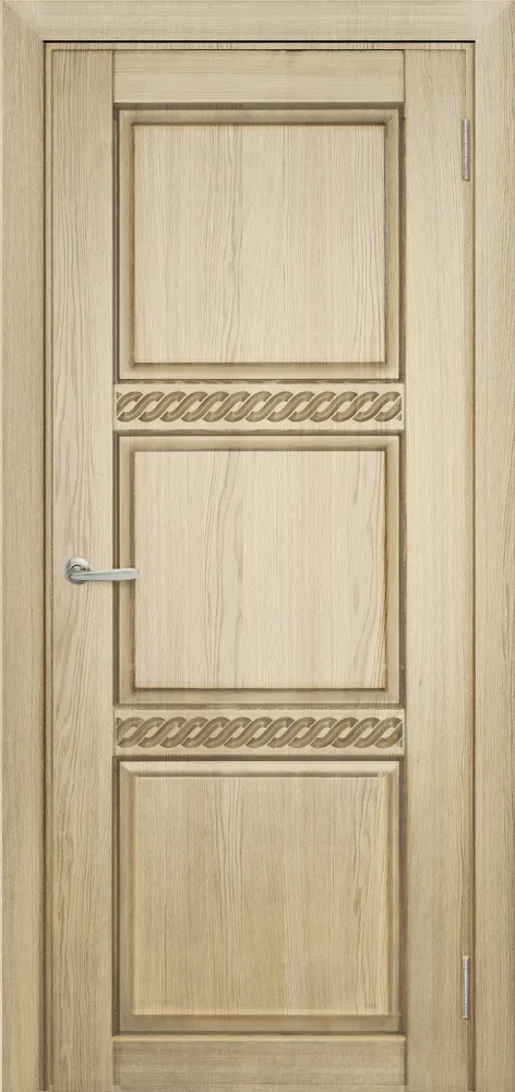 Двери в интерьере - Дверь Берест массив сосны Браво некрашеная, фреза коса, глухая