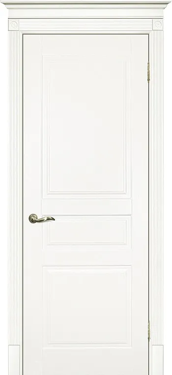 Двери в интерьере - Дверь Текона эмаль Smalta 01 молочный RAL 9010, глухая