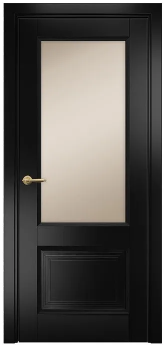 Двери в интерьере - Дверь Оникс Тоскана 2  эмаль черная, сатинат бронза