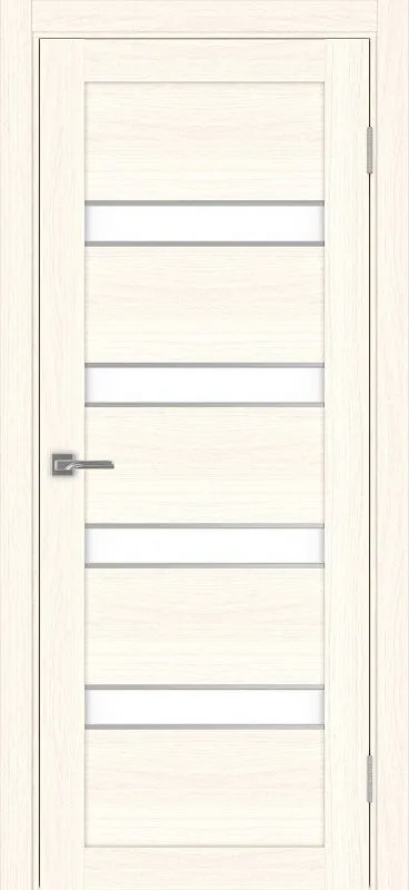 Двери в интерьере - Дверь Эко 505.12 АПС ясень светлый молдинг SC, lacobel белый