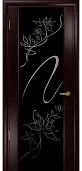 Схожие товары - Дверь Арт Деко Спациа-3 венге, черный триплекс цветы+стразы
