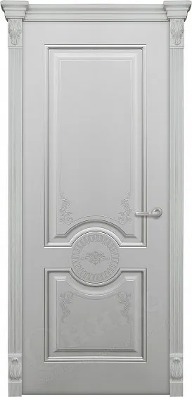 Двери в интерьере - Дверь Оникс Лувр эмаль серая RAL 7038, глухая