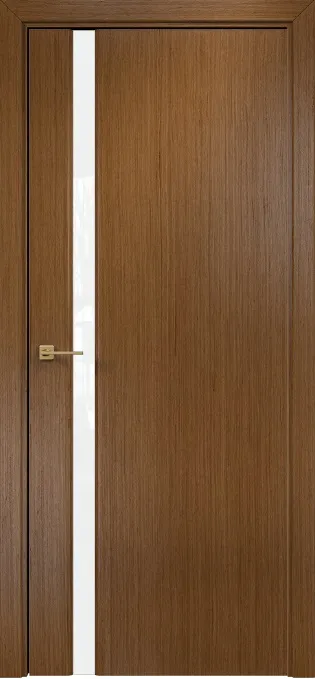 Двери в интерьере - Дверь Оникс Престиж 1 орех, триплекс белый
