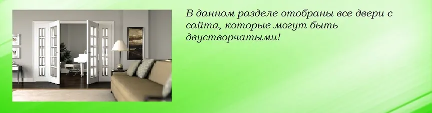 Двойные двери